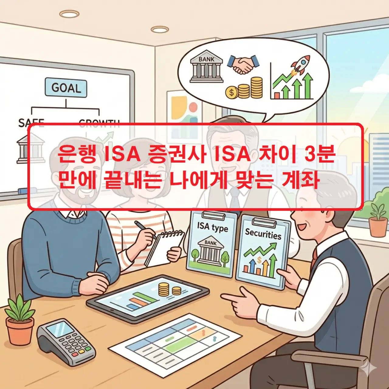 은행 ISA 증권사 ISA 차이를 한눈에 비교하여 나에게 맞는 계좌를 안내하는 금융 가이드 이미지