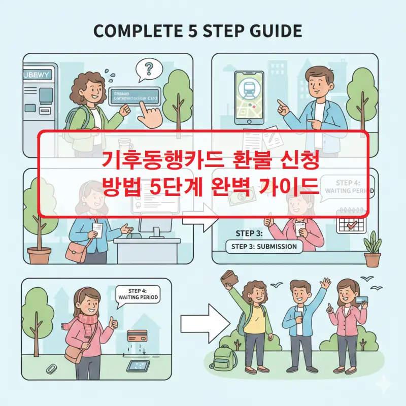 기후동행카드 환불 신청 절차를 5단계로 안내하는 가이드 썸네일