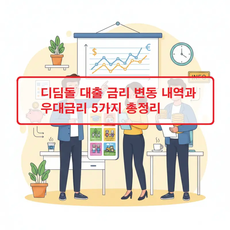 디딤돌 대출 금리 변동 내역과 우대금리 5가지를 한눈에 정리한 주택 금융 정보 썸네일