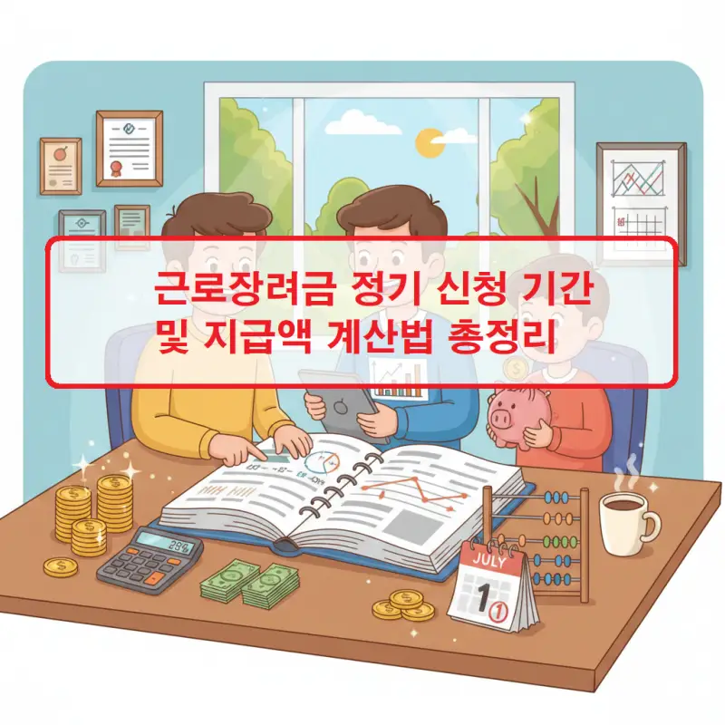 근로장려금 정기 신청 기간과 지급액 계산법을 한눈에 정리한 세금 정책 안내 썸네일