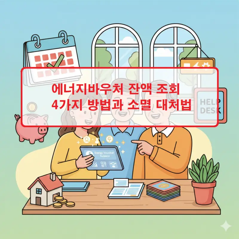 에너지바우처 잔액 조회 4가지 방법과 소멸 대처법을 안내하는 복지 정책 썸네일