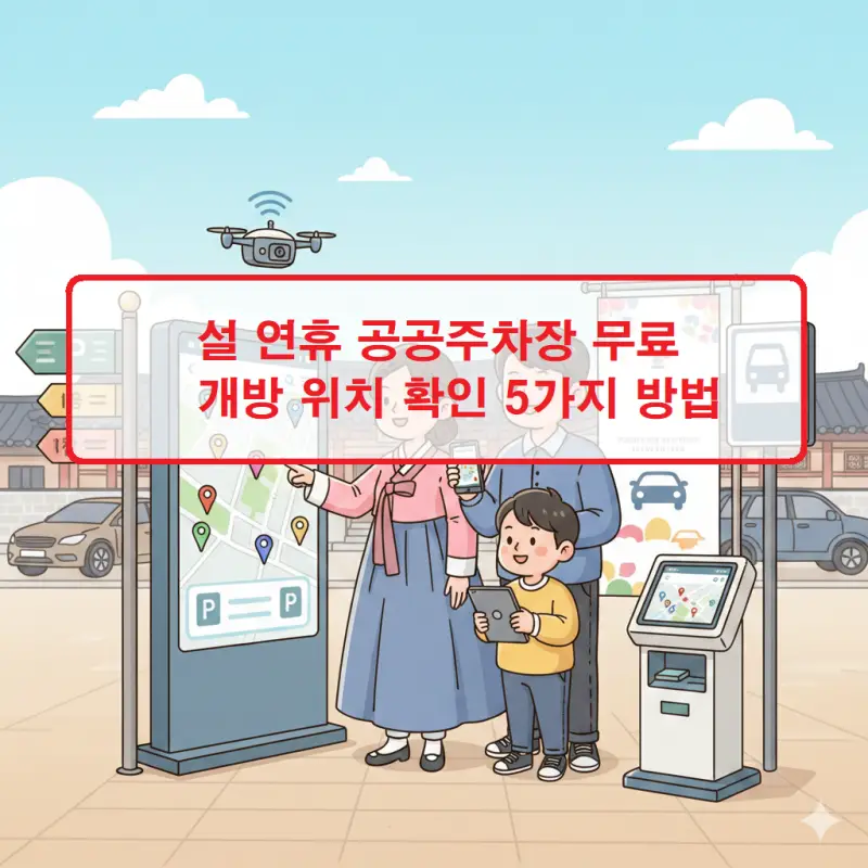 설 연휴 공공주차장 무료 개방 위치를 확인하는 5가지 방법을 안내하는 생활정보 썸네일