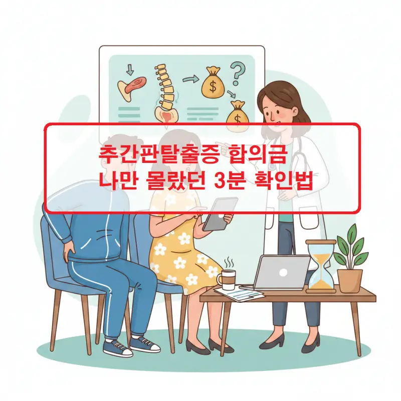 추간판탈출증 합의금 산정 기준과 3분 안에 확인하는 방법을 안내하는 법률 정보 썸네일