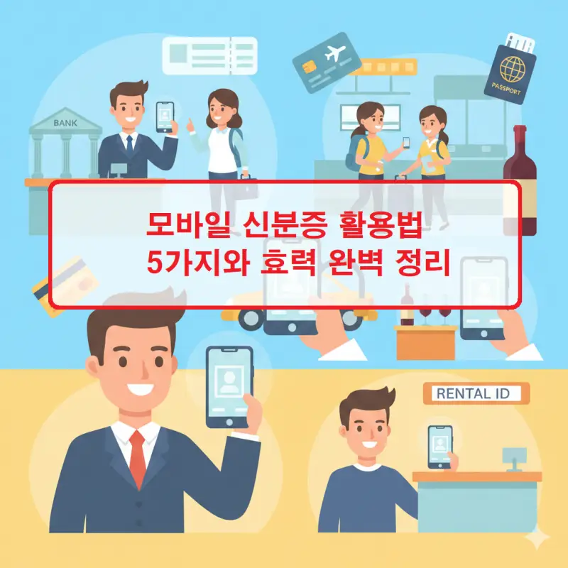 모바일 신분증 활용법 5가지와 법적 효력을 한눈에 정리한 생활정보 썸네일