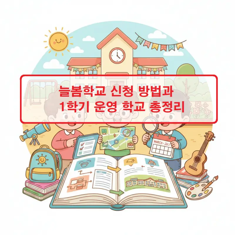 늘봄학교 신청 방법과 1학기 운영 학교 정보를 안내하는 교육 정책 썸네일
