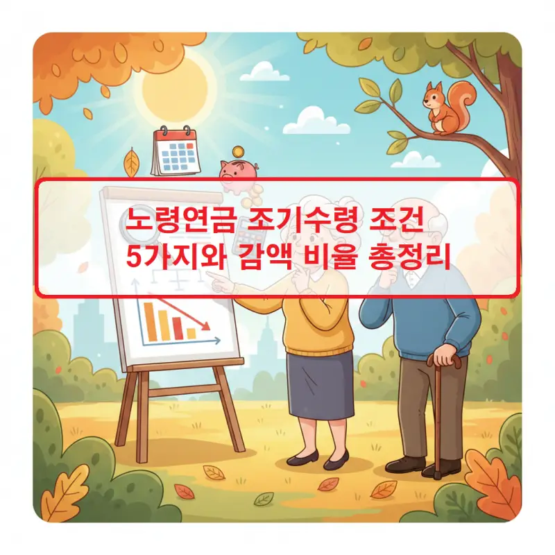 노령연금 조기수령 조건 5가지와 감액 비율을 안내하는 연금 정책 썸네일