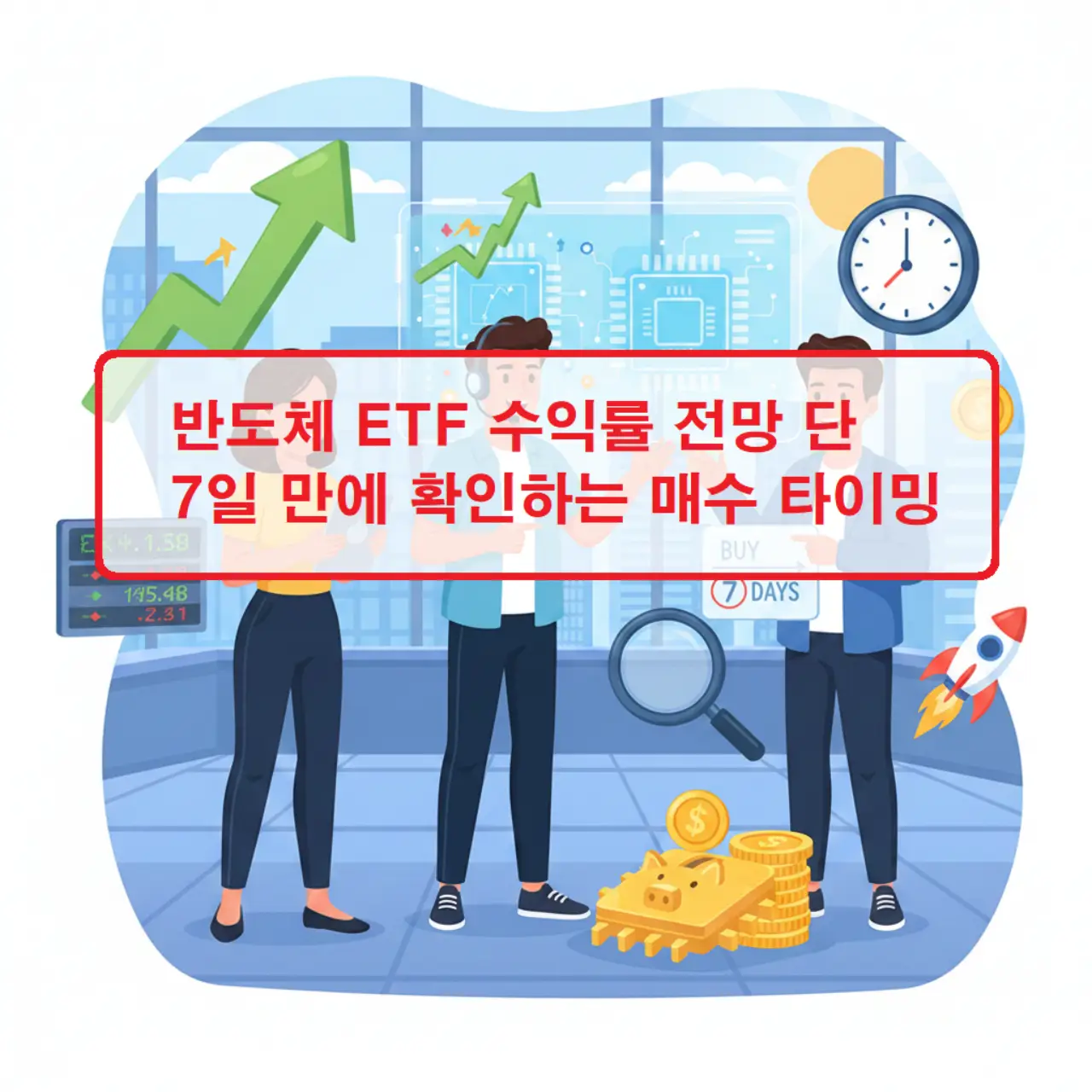반도체 ETF 수익률 전망과 7일 만에 파악하는 매수 타이밍을 정리한 투자 정보 썸네일