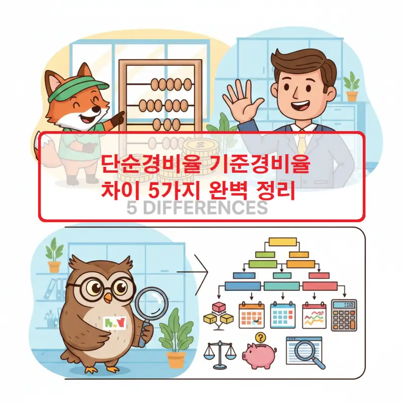 단순경비율 기준경비율 차이점 5가지를 비교 정리한 세금 정보 썸네일
