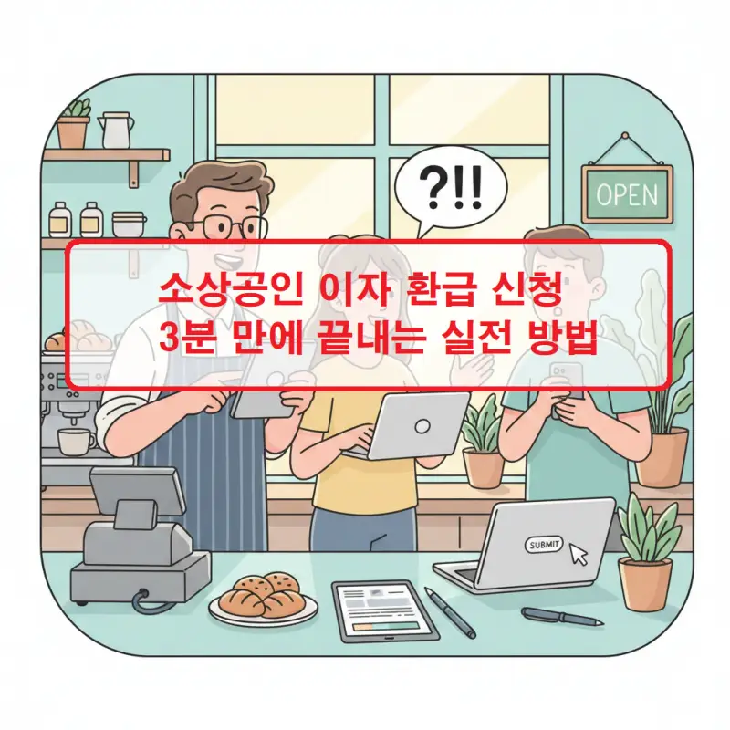 소상공인 이자 환급 신청 방법을 3분 안에 실전 중심으로 안내하는 정보 썸네일