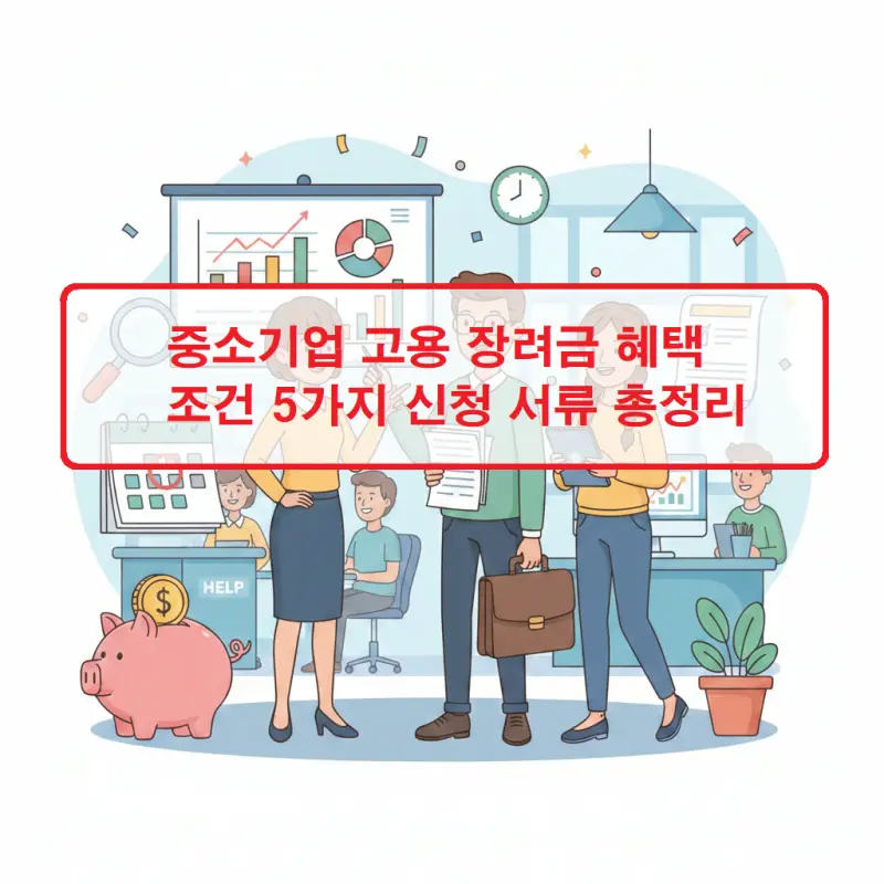 중소기업 고용 장려금 혜택 조건 5가지와 신청 서류를 정리한 정책 안내 썸네일