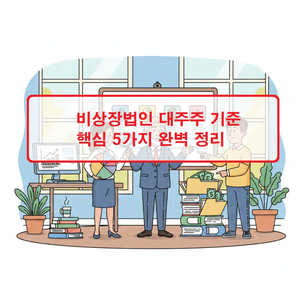 비상장법인 대주주 기준 핵심 5가지를 정리한 세금·투자 정보 썸네일 이미지