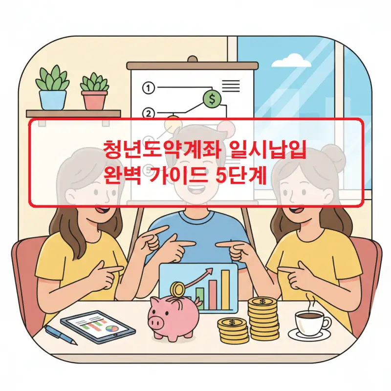청년도약계좌 일시납입 방법과 5단계 절차를 안내하는 금융 정보 썸네일