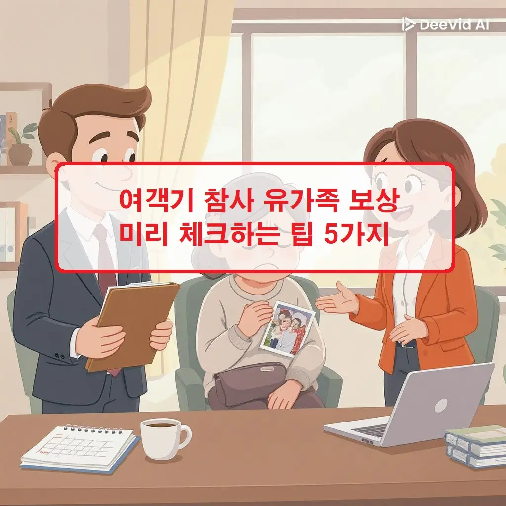 여객기 참사 유가족 보상 범위와 항공 보험 및 국제 협약 기준 5가지를 정리한 법률 가이드 이미지