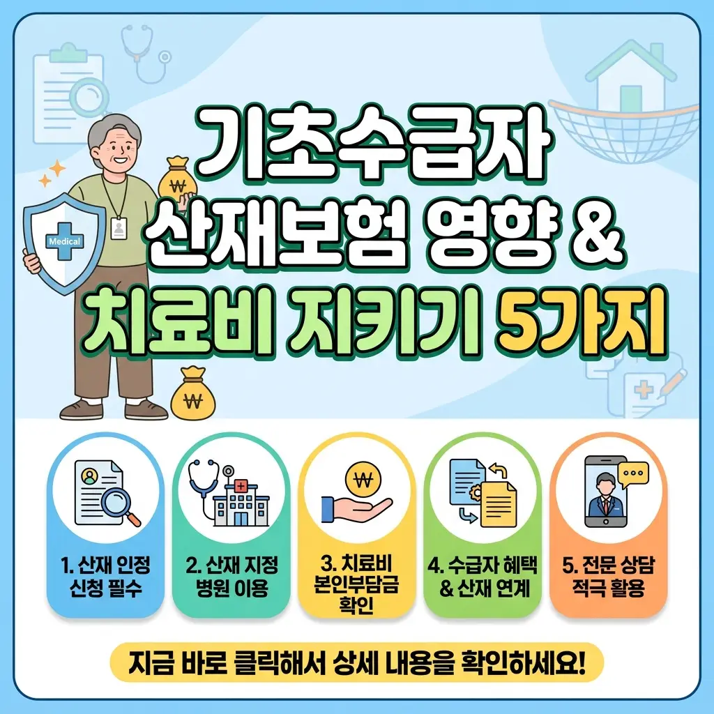 기초수급자 산재보험 영향으로 달라지는 수급 자격과 치료비 보호 방법을 안내하는 복지 정보 썸네일