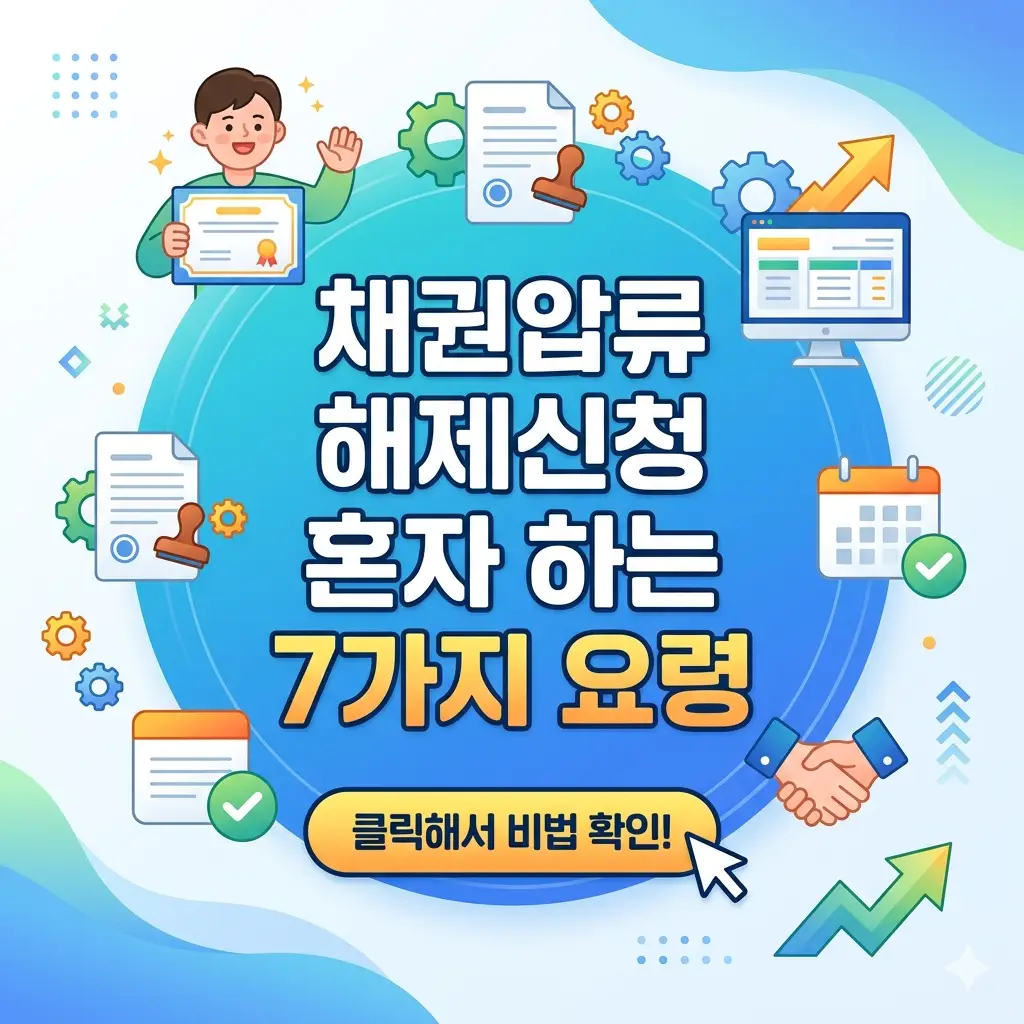 채권압류 해제신청을 혼자 진행하는 7가지 요령을 단계별로 안내하는 법률·금융 정보 썸네일