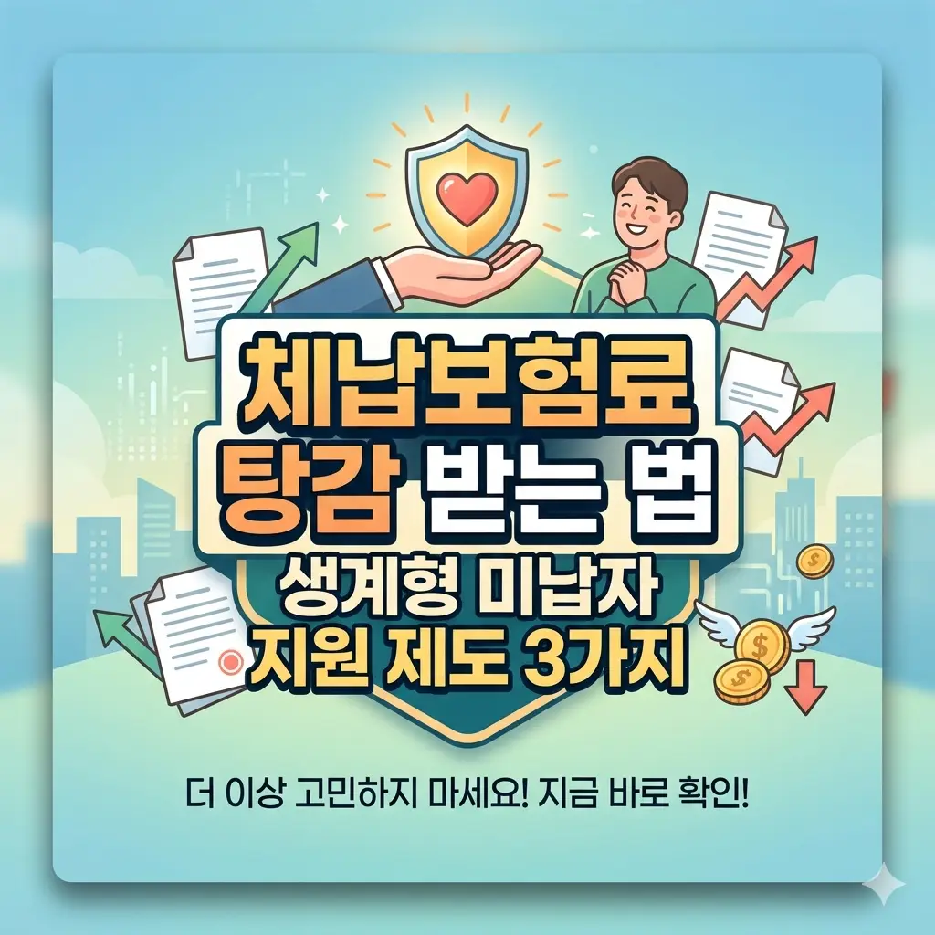 체납보험료 탕감 받는 법과 생계형 미납자 지원 제도를 안내하는 복지 정보 이미지