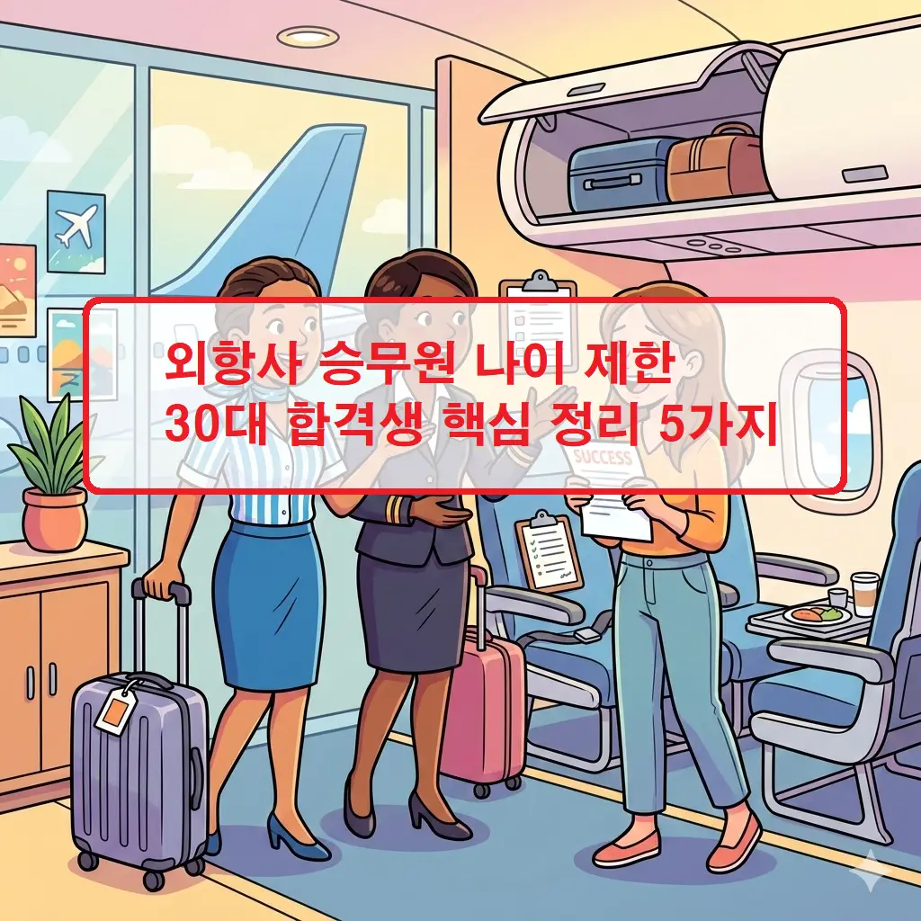 30대 합격 사례를 바탕으로 분석한 외항사 승무원 나이 제한의 실태와 합격 전략 5가지 요약 이미지