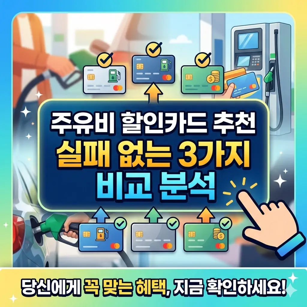 주유비 할인카드 추천 3가지를 실패 없이 비교 분석한 자동차 생활비 절약 정보 썸네일
