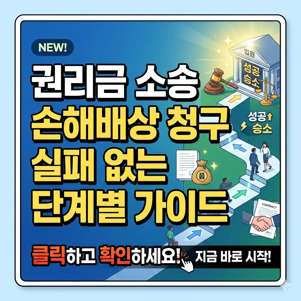 권리금 소송 손해배상 청구 절차를 단계별로 정리해 실패 없이 대응하는 법률 정보 콘텐츠 썸네일