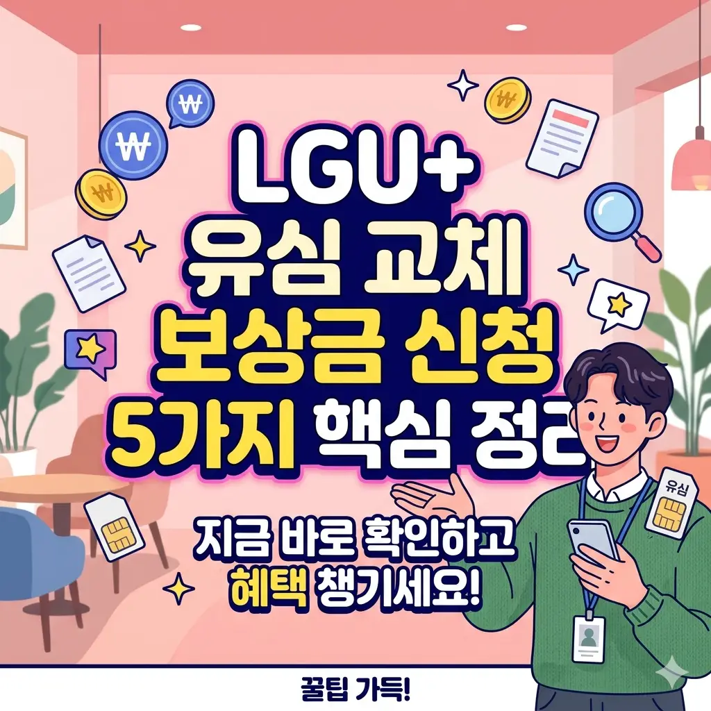 LGU+ 유심 교체 보상금 신청 방법과 5가지 핵심 정보를 정리한 통신 소비자 권익 정보 썸네일 이미지