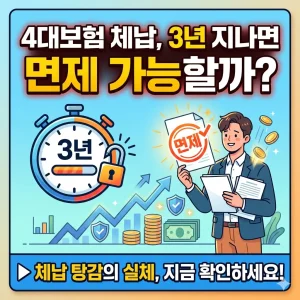 4대보험 체납 소멸시효 3년 이후 보험료 면제 가능 여부를 팩트로 분석한 사회보험 정보 썸네일