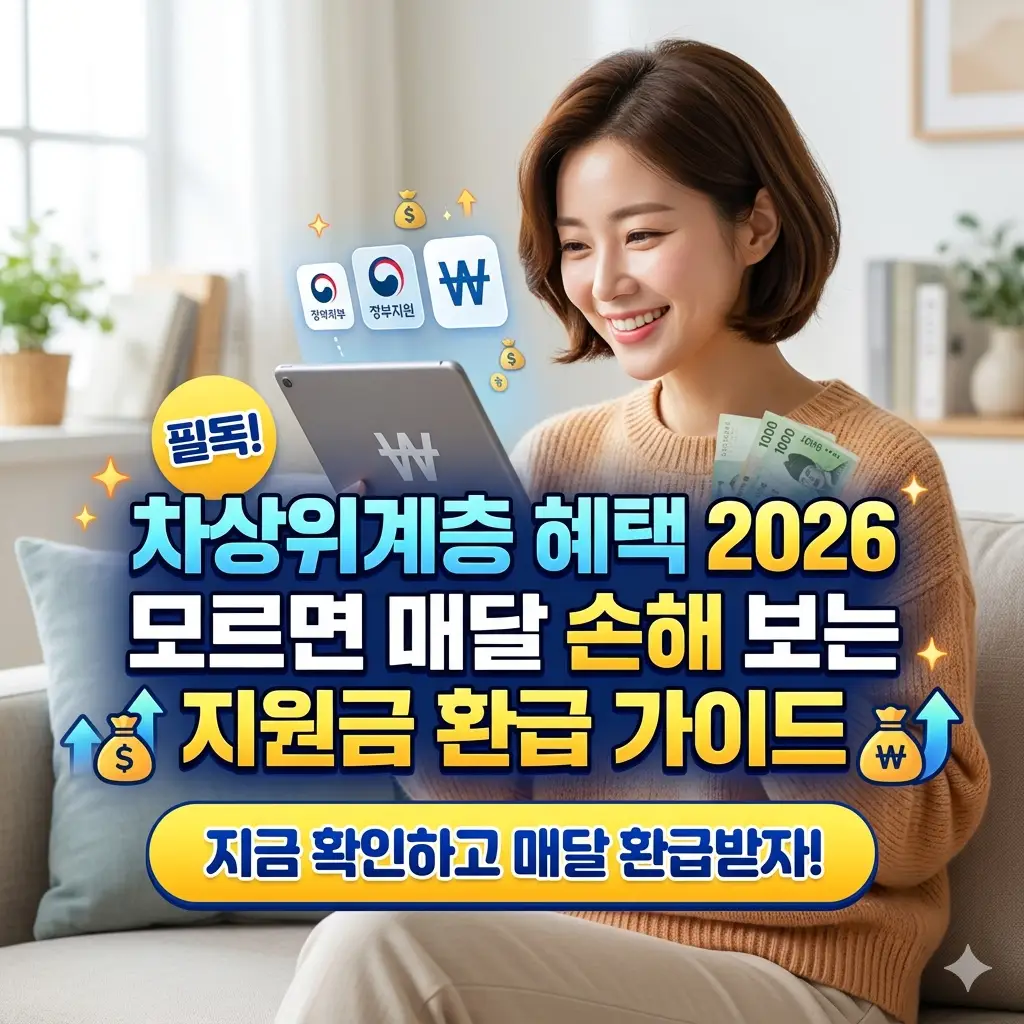 차상위계층 혜택 2026 지원금 환급 정보를 한눈에 정리한 복지 정보 썸네일