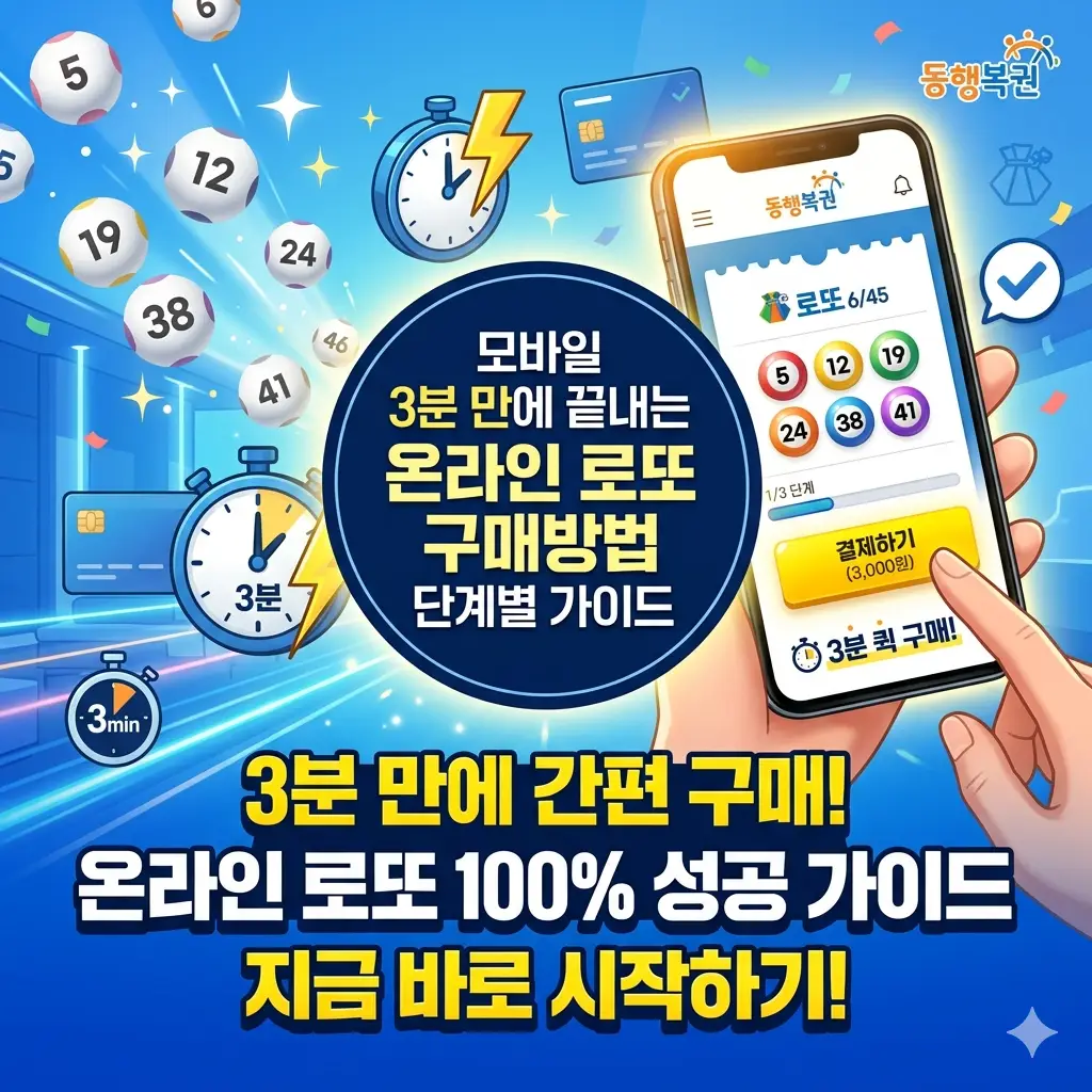 온라인 로또 구매방법 모바일로 3분 만에 끝내는 단계별 절차를 안내하는 정보 썸네일