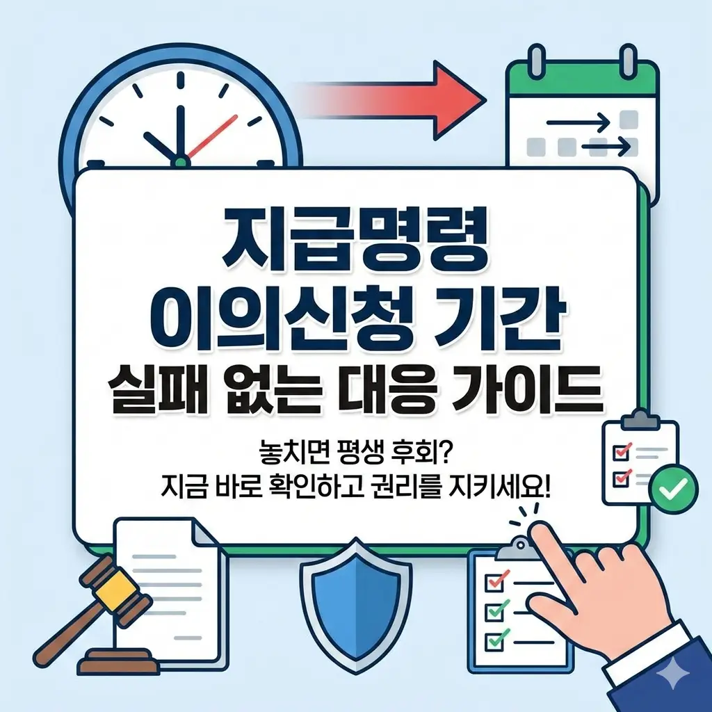 지급명령 이의신청 기간과 실패 없는 법적 대응 방법을 안내하는 법률 정보 썸네일