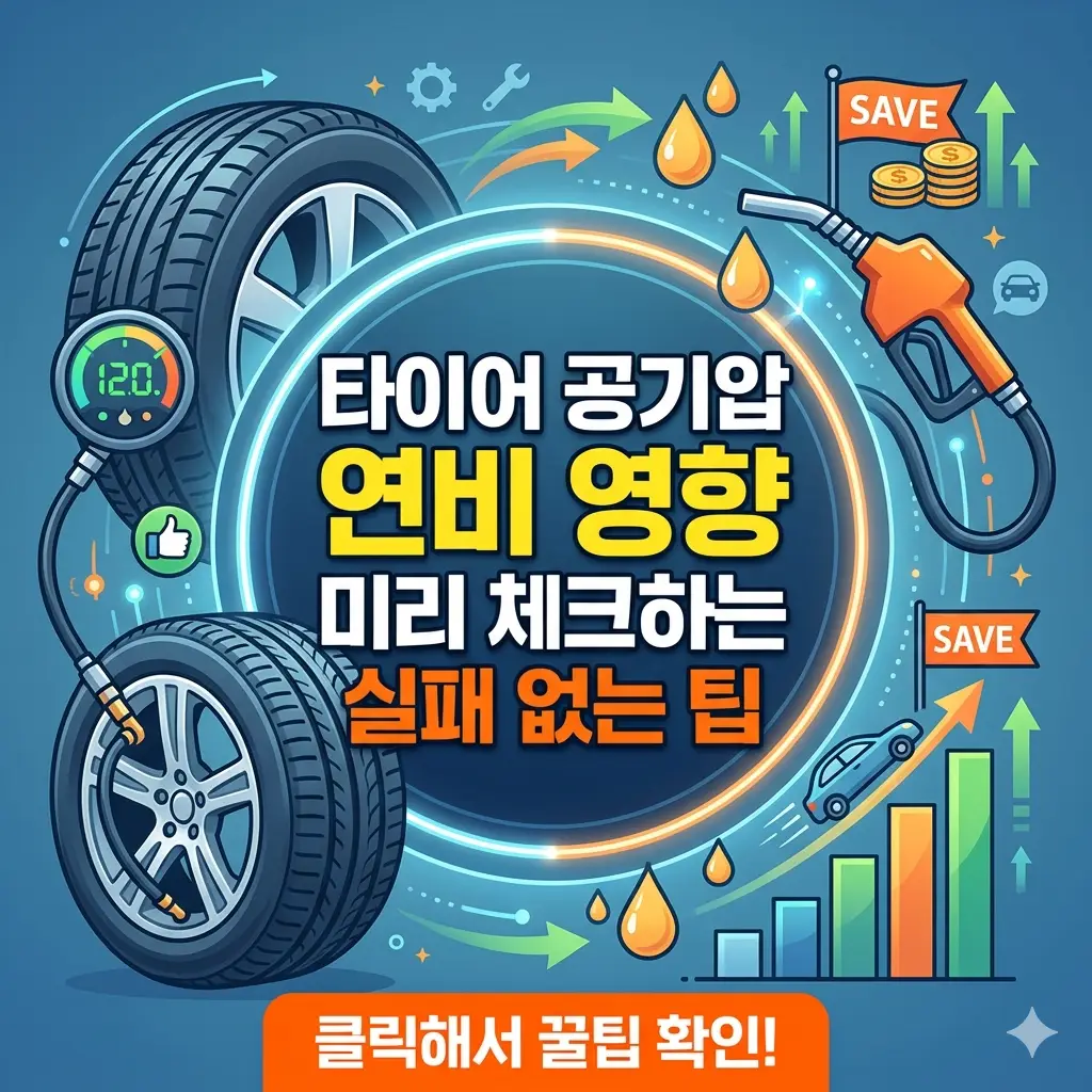 타이어 공기압 연비 영향을 미리 체크하는 실패 없는 팁을 소개하는 자동차 정보 썸네일