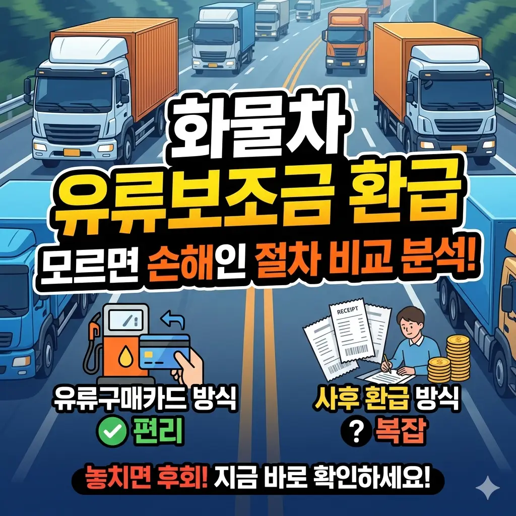 화물차 유류보조금 환급 절차를 비교 분석한 실용 정보 썸네일