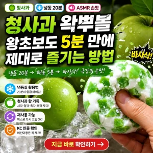 청사과 왁뿌볼을 손으로 눌러 바삭하게 즐기는 5분 입문 가이드 썸네일.